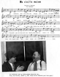 Une chanson du vieux et un de ses photo-montages...